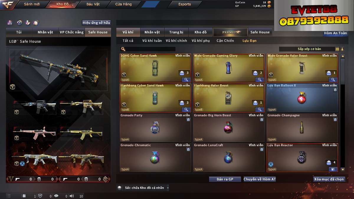 shop acc cf uy tin gia re
